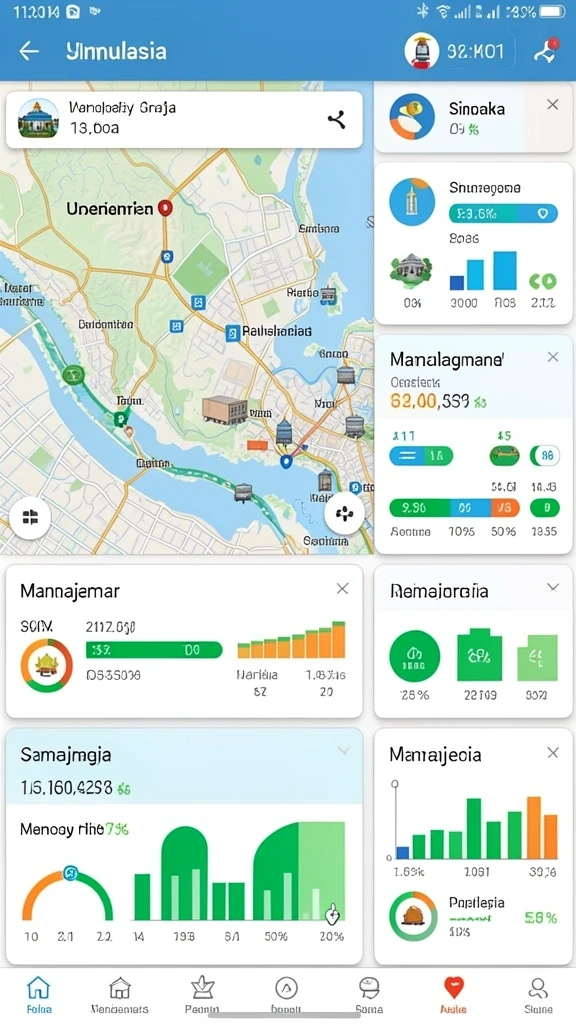 Tampilan awal yang menarik dan modern.