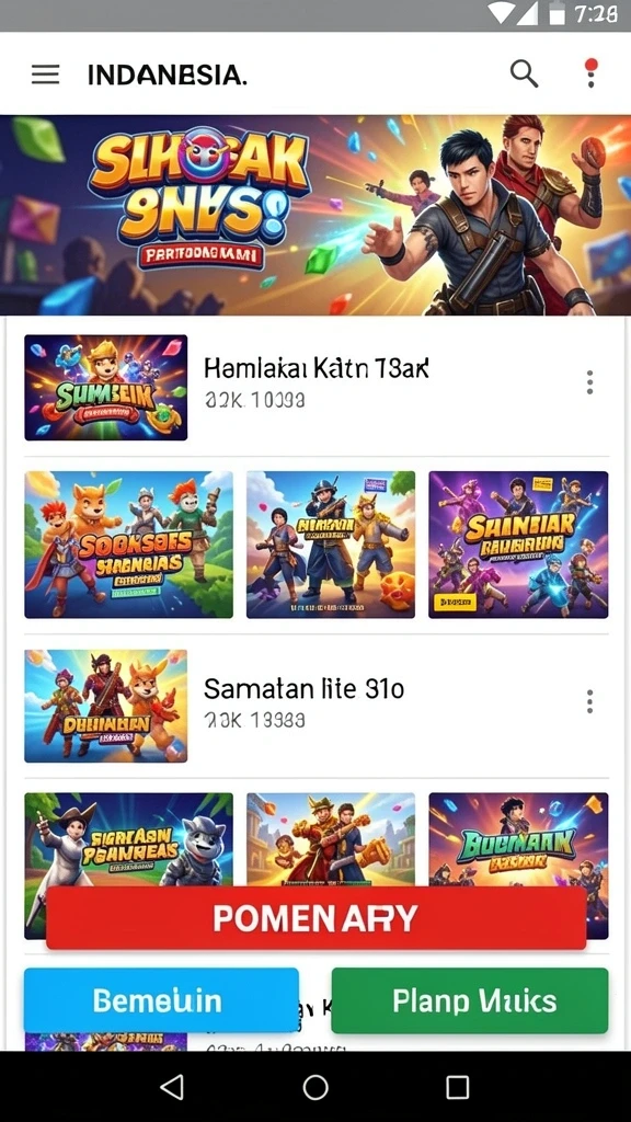 Tampilan antarmuka yang sederhana dan menarik.