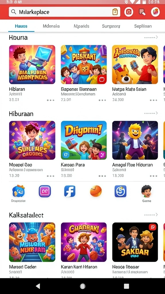 Grafis yang menawan dalam setiap permainan.