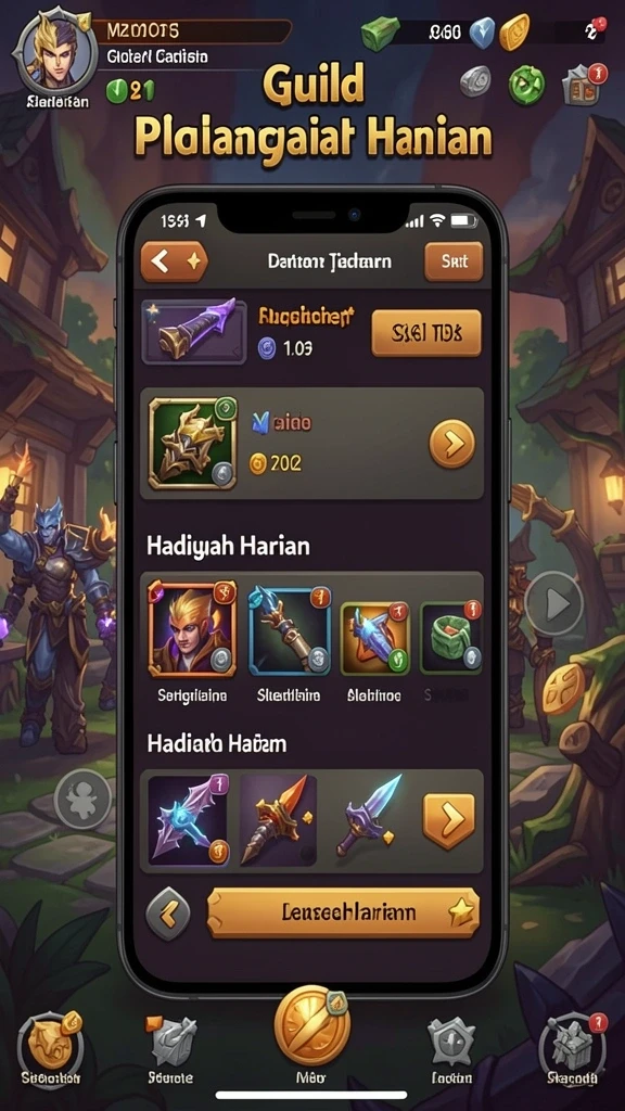 Tampilan menu utama yang intuitif dan menarik.