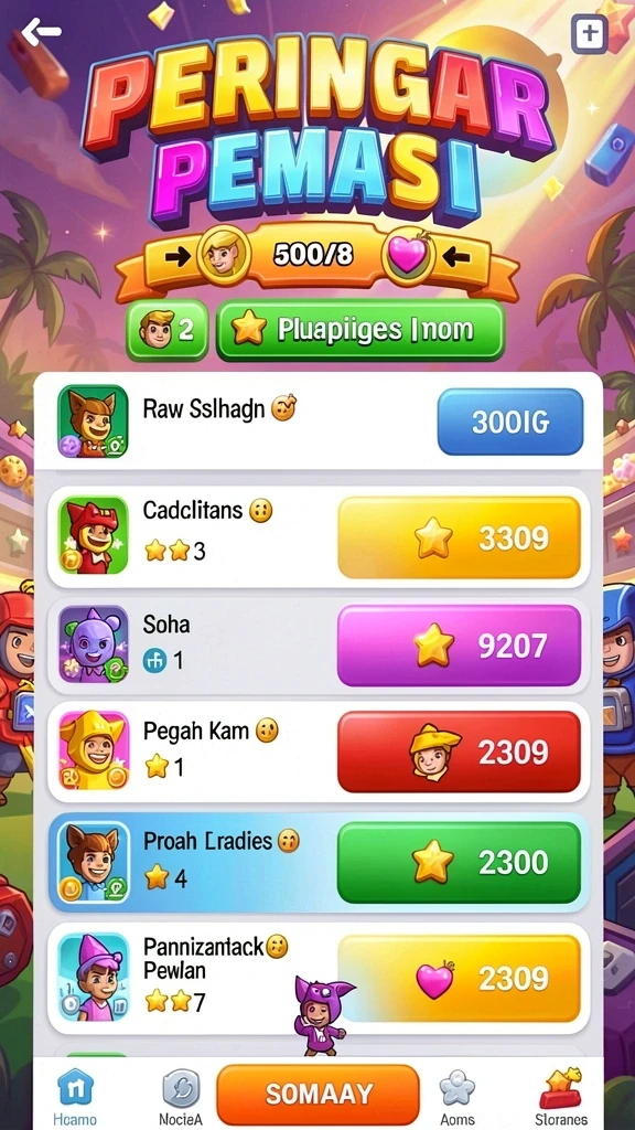Gameplay yang seru dan penuh tantangan.