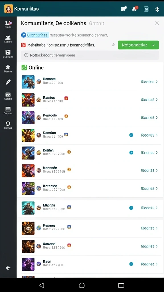 Karakter-karakter unik yang dapat dimainkan.