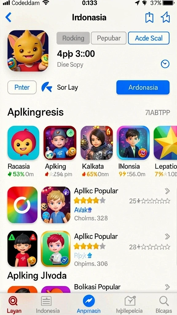 Beragam pilihan permainan yang seru.