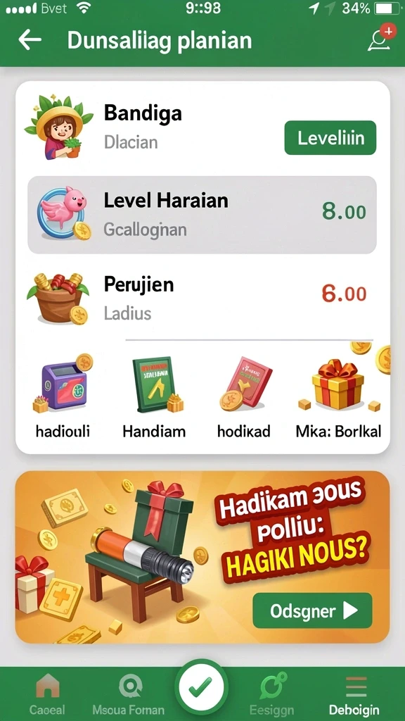 Fitur bonus yang menguntungkan dengan berbagai pilihan.