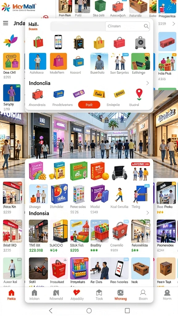 Screenshot aktivitas bermain dengan pengguna lainnya.