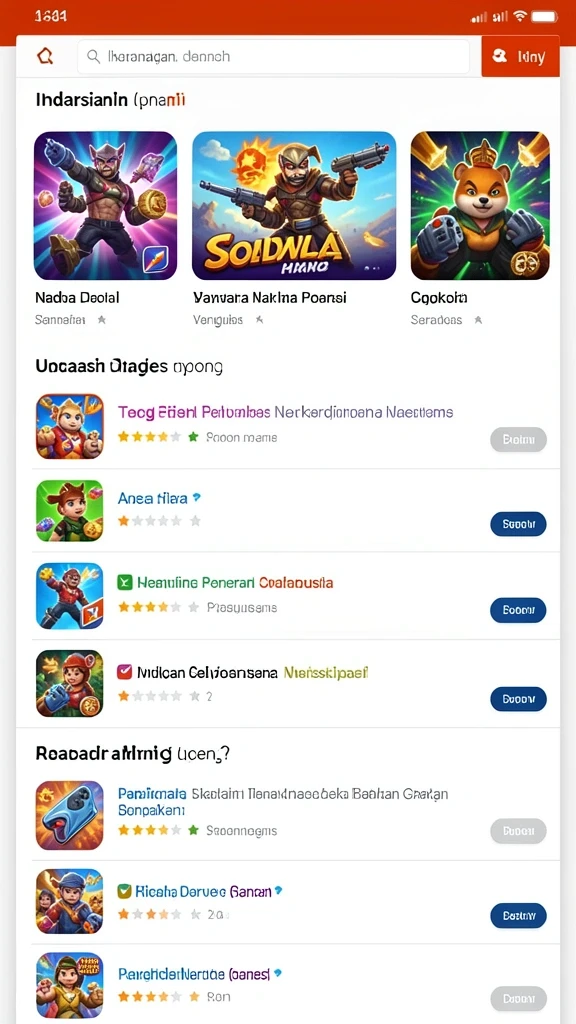 Menu utama yang mudah dinavigasi untuk pengalaman bermain yang lebih baik.