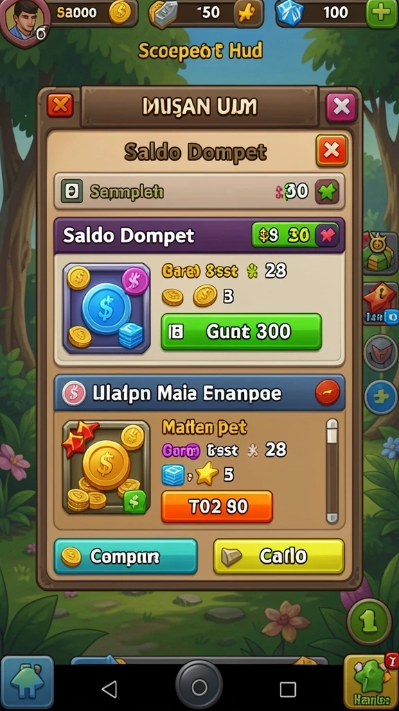 Level yang penuh warna dan menantang.