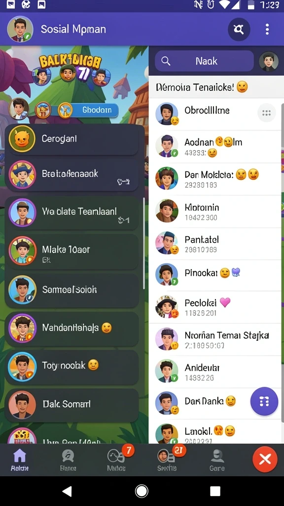 Karakter yang dapat dipilih sesuai gaya bermain.