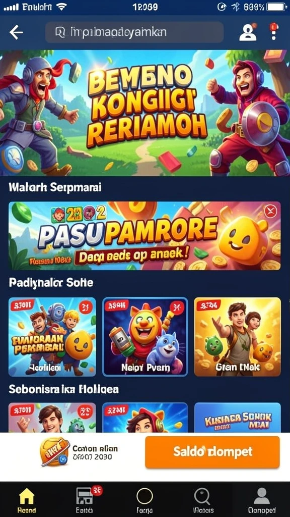 Menampilkan karakter utama menjelajahi dunia game.