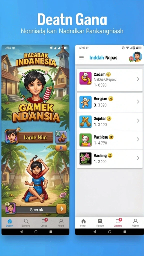 Tampilan menu utama yang menarik dan intuitif.