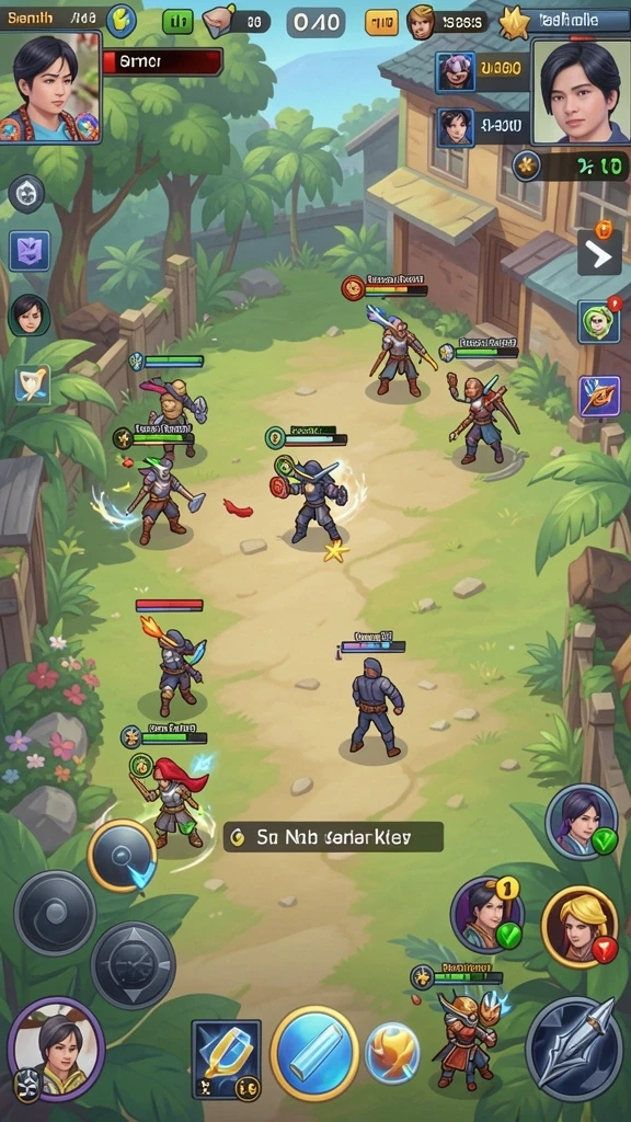 Tangkapan layar dari pertempuran epik antar samurai.