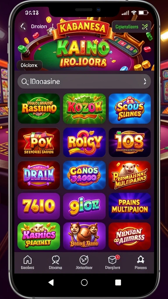 Tangkapan layar menampilkan tema mesin slot yang menakjubkan.