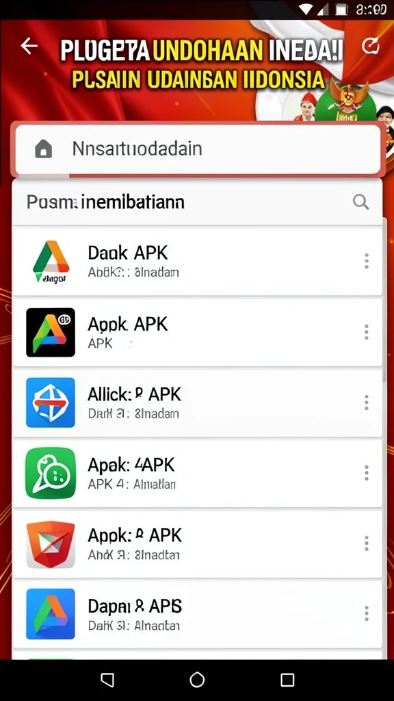 Tampilan menu utama yang menarik dan interaktif.