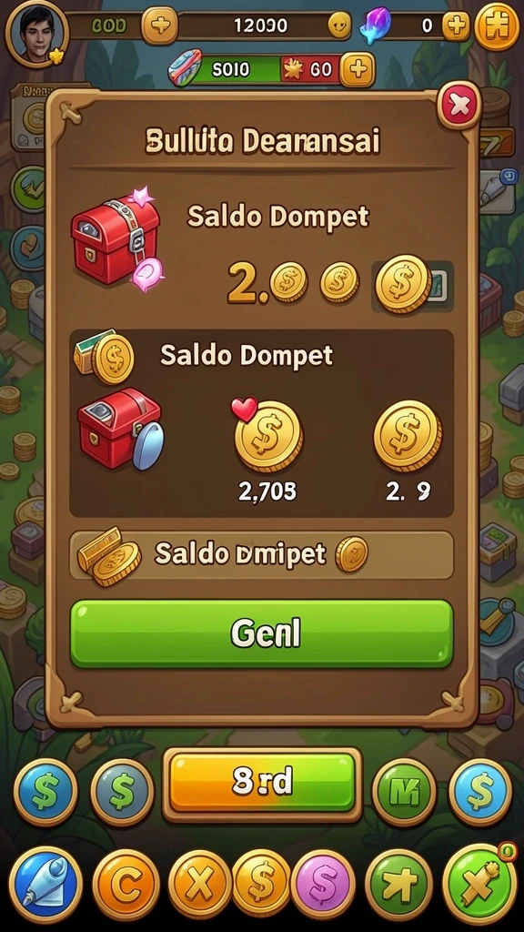Momen kemenangan yang menggembirakan di dalam game.