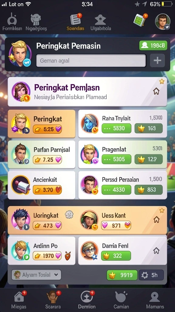 Bersaing secara real-time dengan pemain lain.