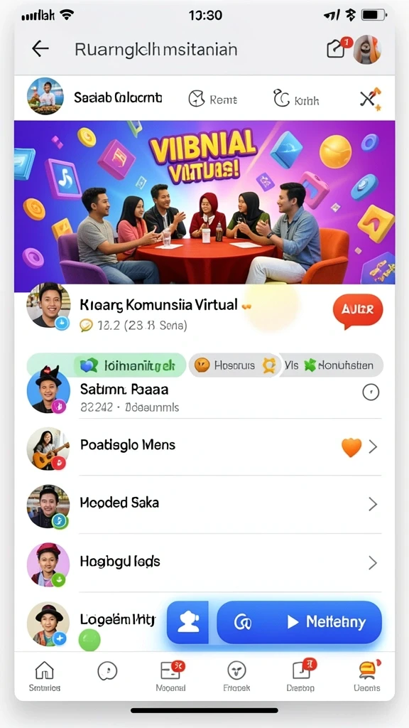 Komunitas aktif yang mendukung dan saling berbagi pengalaman.