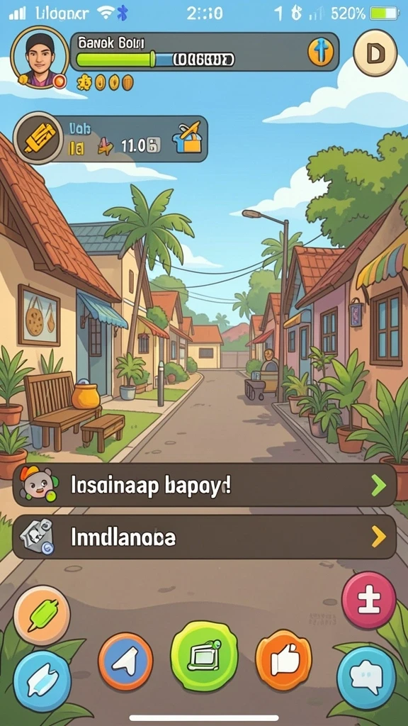 Tampilan grafis yang memukau dalam game.