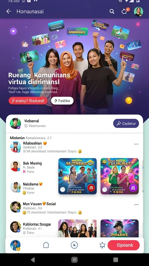 Tampilan antarmuka yang intuitif dan menarik.