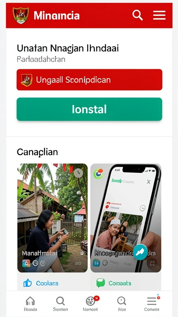 Tampilan antarmuka yang intuitif dan menarik.