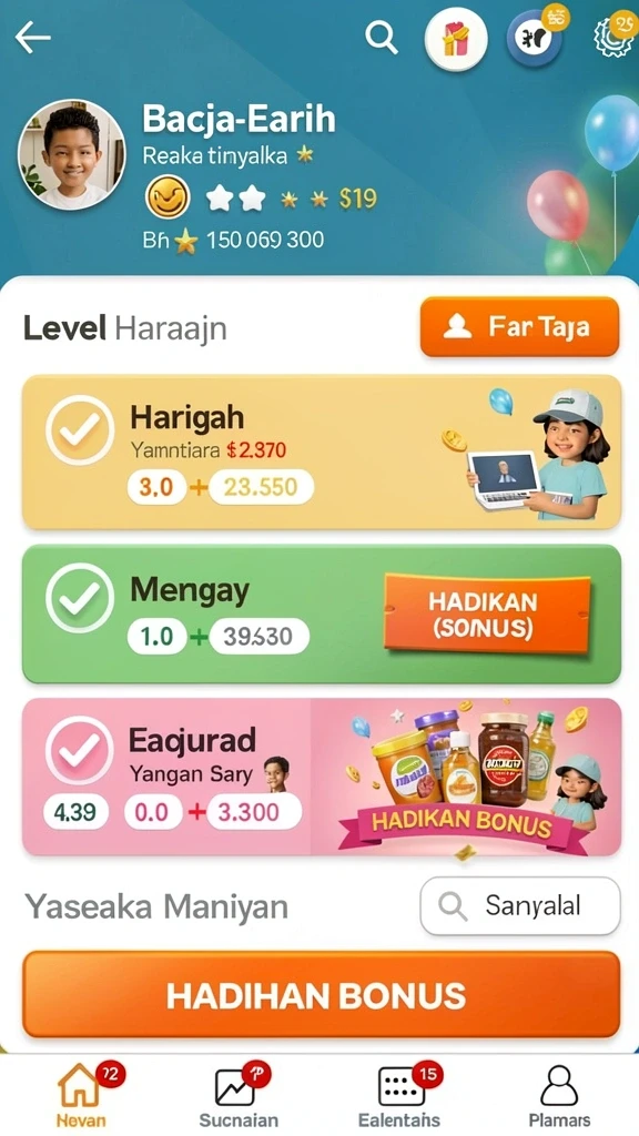Fitur bonus harian yang menguntungkan untuk pemain.